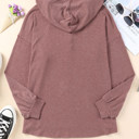  SALE! Everyday Soft Buttoned Top w/Hoodie