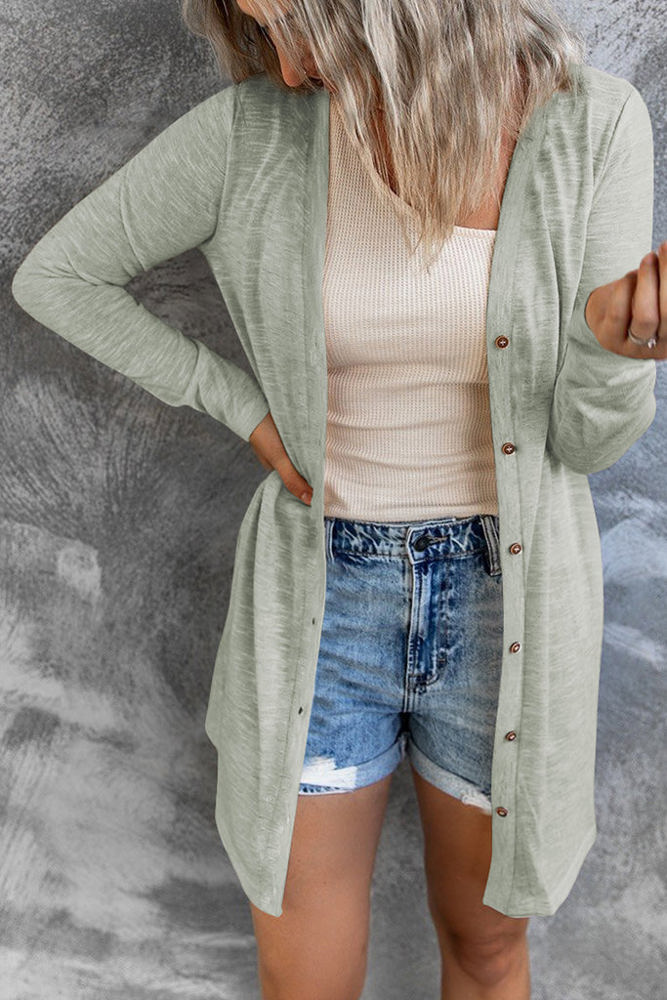 HIDDEN GEMS Essential Lightweight Cardigan