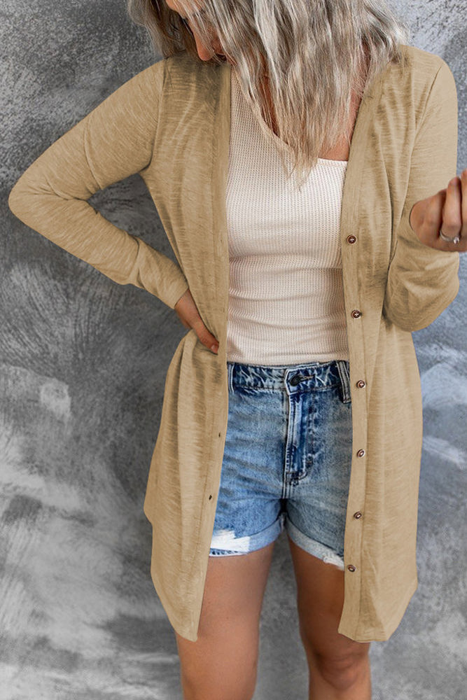 HIDDEN GEMS Essential Lightweight Cardigan