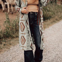  HIDDEN GEMS Western Print Cardigan