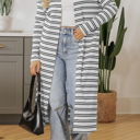  HIDDEN GEMS Essential Stripe Long Cardigan