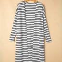  HIDDEN GEMS Essential Stripe Long Cardigan