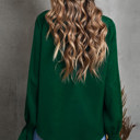  HIDDEN GEMS | Solid Ruffle Bubble Long Sleeve Top