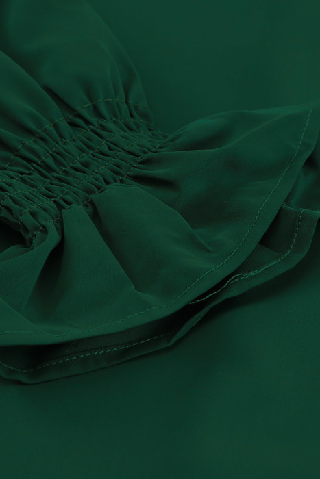 HIDDEN GEMS | Solid Ruffle Bubble Long Sleeve Top