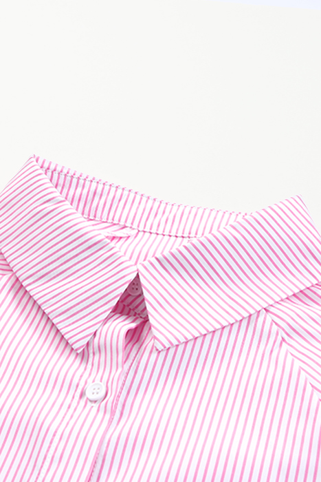Casually Cute Stripe Smocked Shirt