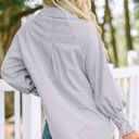  Casually Cute Stripe Smocked Shirt