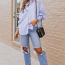  Casually Cute Stripe Smocked Shirt