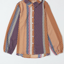  The Darlene Abstract Button-Down Blouse