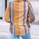  The Darlene Abstract Button-Down Blouse