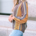  The Darlene Abstract Button-Down Blouse