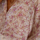  HIDDEN GEMS Fawn Floral Foil Print Shirt