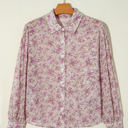  HIDDEN GEMS Fawn Floral Foil Print Shirt