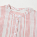  Sunday Breeze Striped Cotton Blend Top