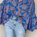  The Carly Buttoned Floral Blouse