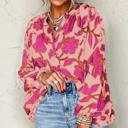  The Carly Buttoned Floral Blouse