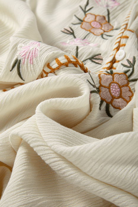 Sevilla Sun Floral Gauze Top