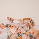  HIDDEN GEMS | Floral Puff Sleeve Collared Shirt
