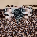  Madeline Leopard and Lace Buttoned Blouse