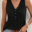  The Essential Buttoned V-Neck Tank