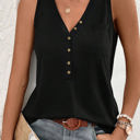  The Essential Buttoned V-Neck Tank