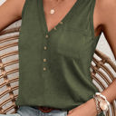  The Essential Buttoned V-Neck Tank