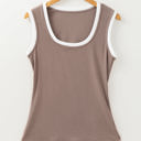  HIDDEN GEMS Essential Contrast Ribbed Tank