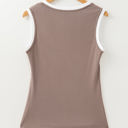  HIDDEN GEMS Essential Contrast Ribbed Tank