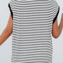  HIDDEN GEMS Stripe Contrasting Top w/Pocket