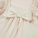  Dreamy Bow Back Ruffle Blouse
