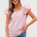  Clearance! Dreamy Bow Back Ruffle Blouse