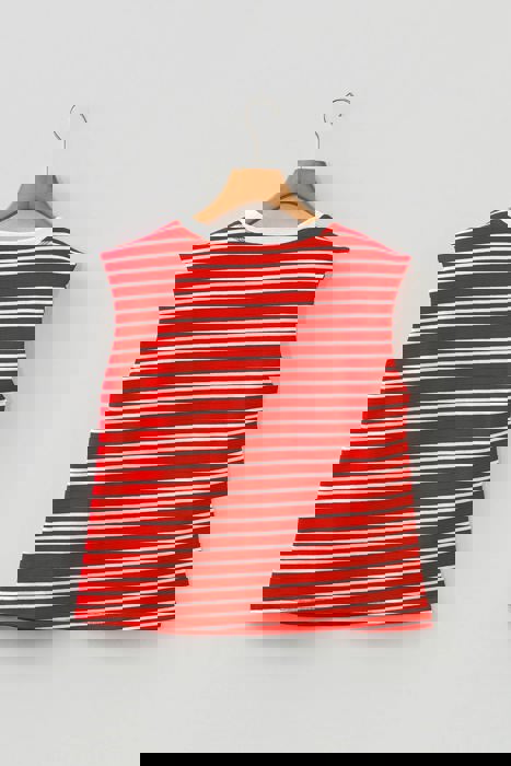 Sunkissed Days Stripe Ribbed Knit Tank Top