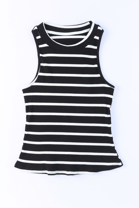 SALE! Striped Ribbed Tank Top