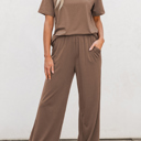  HIDDEN GEMS | Solid Top and Pants Set