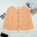  HIDDEN GEMS | Leopard Buttoned Chunky Cardigan Sweater