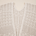  HIDDEN GEMS | Hollowed Knit Open Front Cardigan