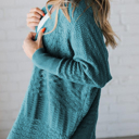  HIDDEN GEMS | Hollowed Knit Open Front Cardigan