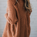  HIDDEN GEMS | Hollowed Knit Open Front Cardigan