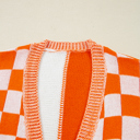  HIDDEN GEMS | Checker Open Front Cardigan