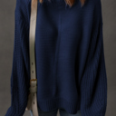  HIDDEN GEMS | Solid Front Seam Drop Shoulder Sweater