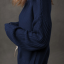  HIDDEN GEMS | Solid Front Seam Drop Shoulder Sweater