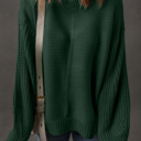  HIDDEN GEMS | Solid Front Seam Drop Shoulder Sweater