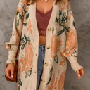  Sale! Floral Buttoned Cardigan 