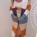  HIDDEN GEMS Colorblock Stripe Soft Cardigan