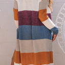  HIDDEN GEMS Colorblock Stripe Soft Cardigan