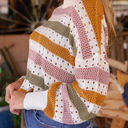  HIDDEN GEMS Multicolor Striped Sweater