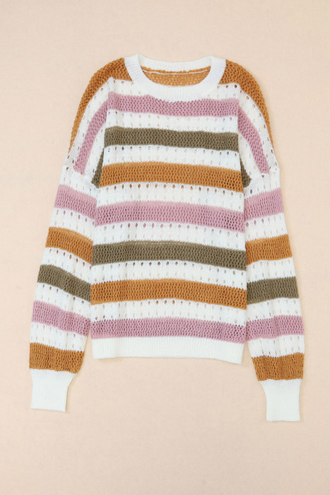 HIDDEN GEMS Multicolor Striped Sweater