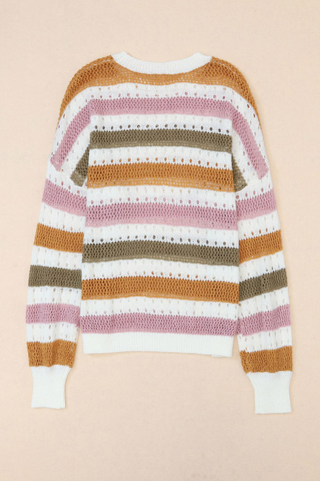 HIDDEN GEMS Multicolor Striped Sweater