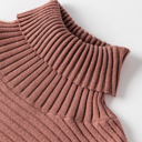  HIDDEN GEMS Ribbed Turtleneck Tunic Sweater