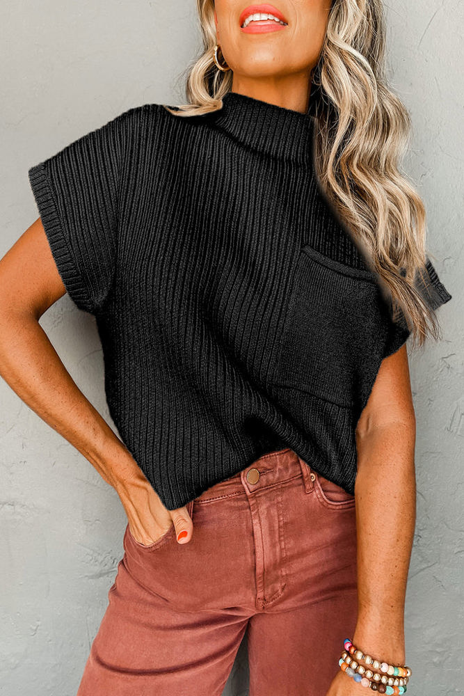 HIDDEN GEMS Everyday Sweater Top w/Pocket