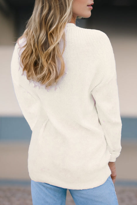 HIDDEN GEMS | Christmas Stripe Merry & Bright Sweater